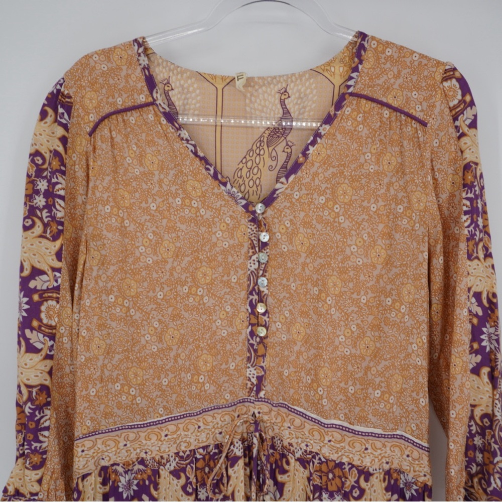 Spell Xanadu Playdress in gold dust Dress Small Bohemian boho - Picture 5 of 14